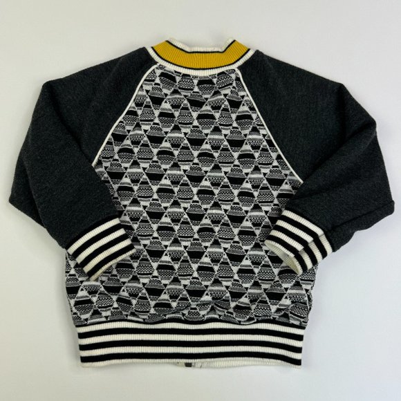 Boy's Genuine Kids OshKosh Geometric Varsity Zip Jacket, 12M‎ - Picture 5 of 5